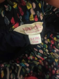 3-4 age girl Colorful Printed Skirt