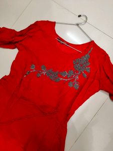 Red Ethnic Gown
