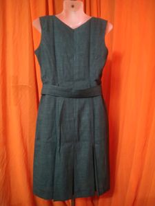 Vintage Green Belted Dress
