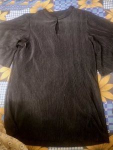 Elegant Black Textured Top