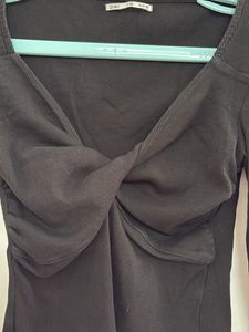 Italian Black Long Sleeve Top