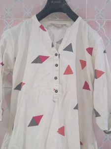 Beautiful Off White Westside Kurti