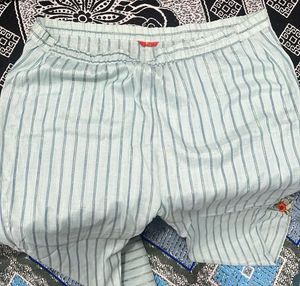 Striped Embroidered Kurta Set