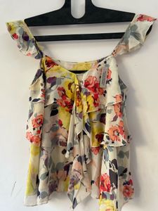 Women’s Frills Top sleeveless multicolor