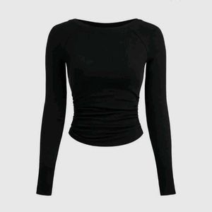 Stylish Black Long Sleeve Top