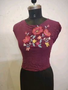 Floral Embroidered Top