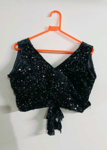 Sequins Sleeveless Blouse