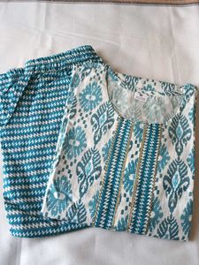 Cotton Kurti With Plant