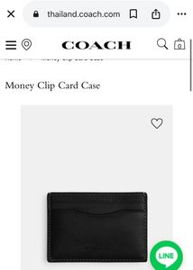 Card Holder With Money Clip Coach