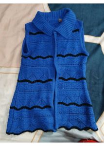 Blue Knitted Co-ord Set( 3 pcs set)