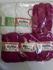 Yarn Bundle with Knitting Needles