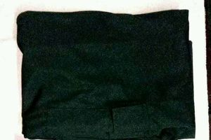 Black Wide-Leg Drawstring Pants