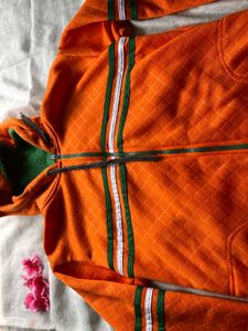 Orange Hoodie Jacket