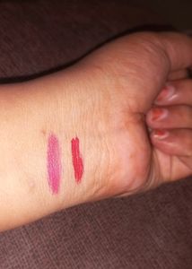 Two Lipsticks Red And Pink Shades Only In ₹99