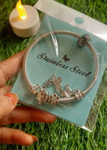 Stainless Steel Charm Bangle✨️