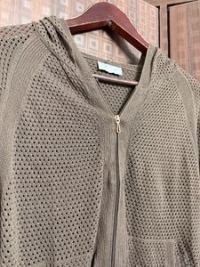 Hooded Knit Cardigan