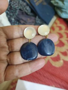 Navy Blue Earrings