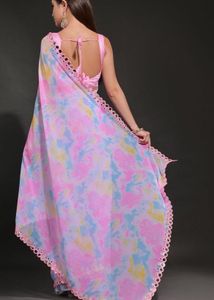 Women Georgette Multi color saree