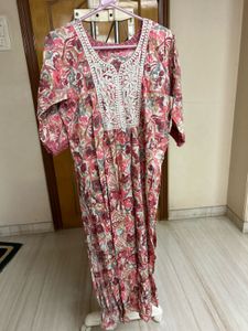 Floral Print Cotton Dress