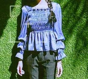 Chic Teal Blue Shocked Top