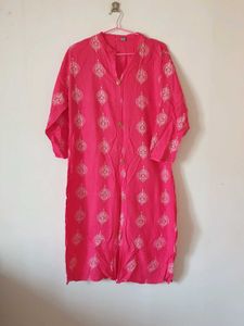 Pink Printed Kurta