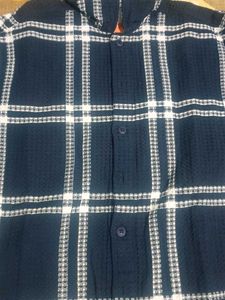 Powerlook Blue &amp; White Checked Flannel Shirt