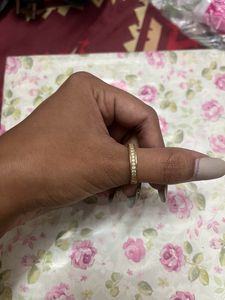 Gold plated ring With Stones Attached