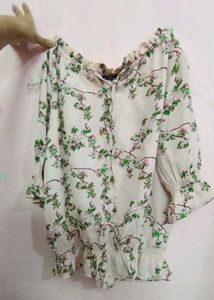 Floral Print Off-Shoulder Top