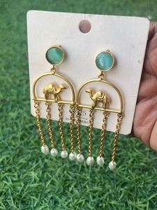 Camel Drop Earrings