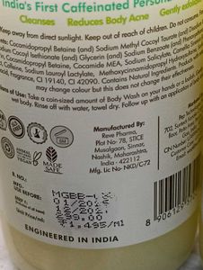 Caffeine Green Tea Body Wash