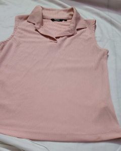 Pink Sleeveless Top