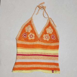 Island girl crochet top 🌺💛