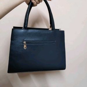 Solid Black Handbag