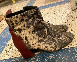 Snake Print Boots