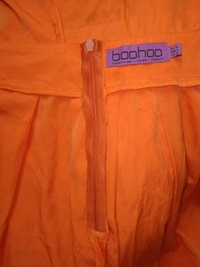 Orange Backless Dress