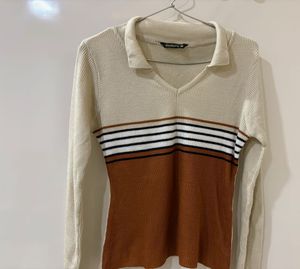 Striped Knit Top