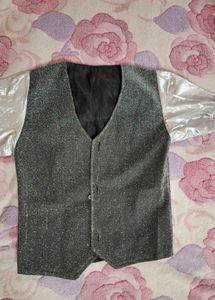 Sparkly Silver Vest