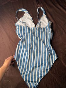 Striped  Bodysuit Top
