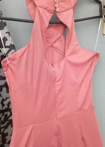 Dusty Rose Halter Jumpsuit