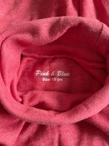 Pink Long Sleeve Turtleneck