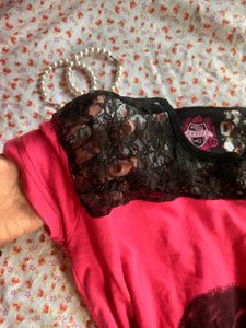 Neck And Back Mesh Top