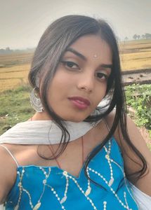 Backless Embodari Blue Kurti
