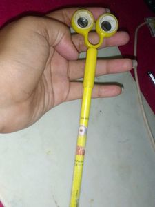 Minion  Pen With Eye Cap For Kids