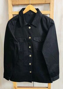 Embroidered Black Jacket Size-40