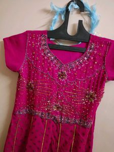Pink Embellished Salwar Suit
