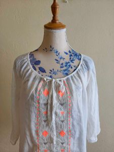 Embroidered Boho Tunic