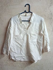 Ladies Summer Fashion Casual Top White