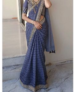 Elegant Bandhani Saree