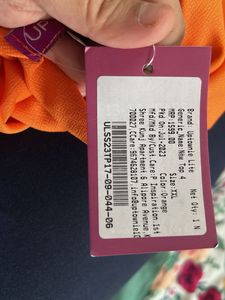 Orange Cowl Neck Top