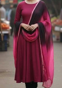 Elegant Black and pink dupatta